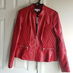 NEW NY&C Peplum Moto Jacket